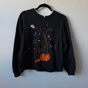 Vintage black halloween crewneck sweatshirt